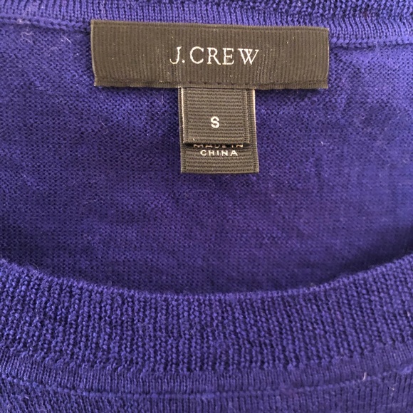 J. Crew Wool Sweater - Ties on Sides, Purple - Picture 3 of 5